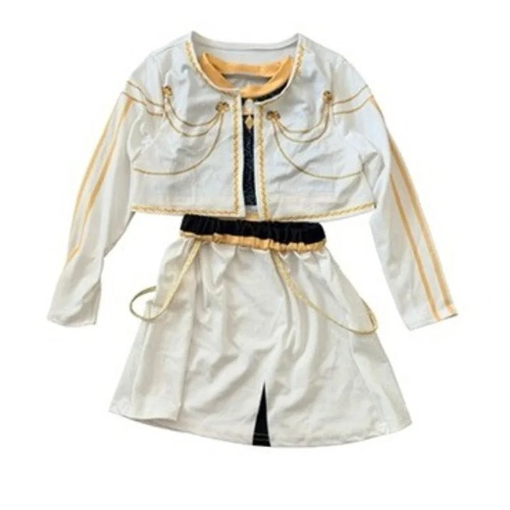 Kpop Demon Hunter 3pc Performance Costume White Gold Black Kids 3T
